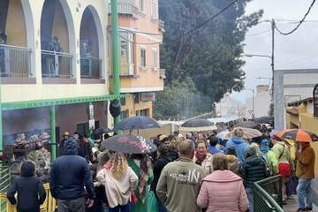 Los turistas y la lluvia, protagonistas en Tenteniguada/TA.